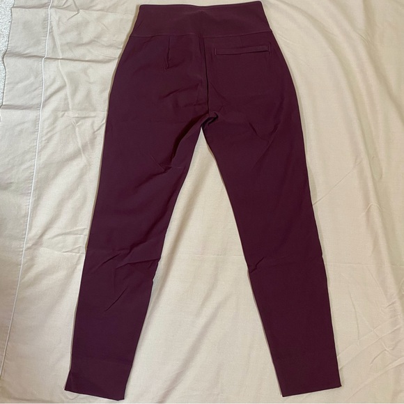 Athleta Wander Slim Ankle Pant Burgundy 2P - Picture 3 of 5